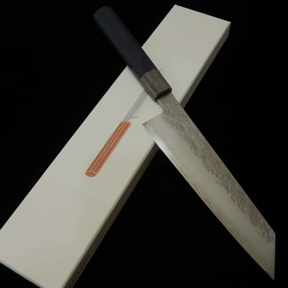 Hado Shiosai VG10 Hammered Black Plywood Handle Gyuto (210mm)