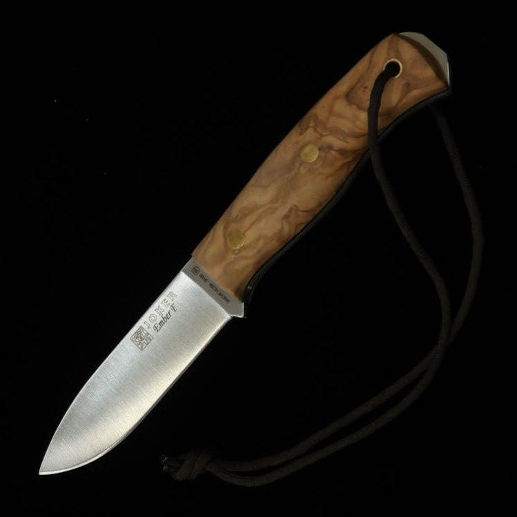 Faca de campping JOKER jok0007 CO123-P Ember F com firesteel de oliva