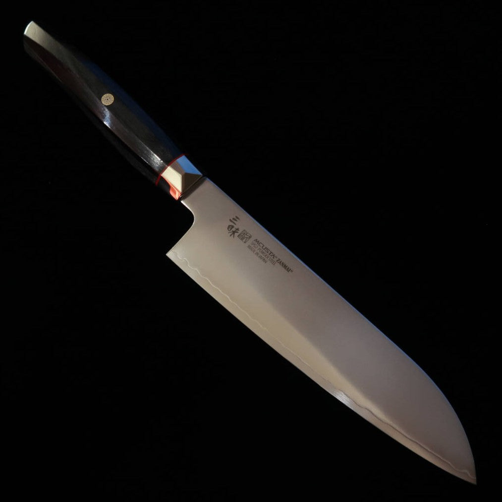 三昧 MCUSTA ZANMAI レボリューション 切付 【三昧 専用鞘付き】 新定番】三昧MCUSTA ZANMAI レボリューション3 黒 三徳 （180mm