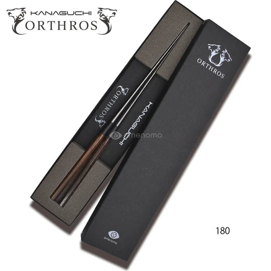 AMENOMA x Kanaguchi Seisakujo KANAGUCHI Orthros Black Plating Chopsticks Black Dye Ebony Handle (150/180mm)