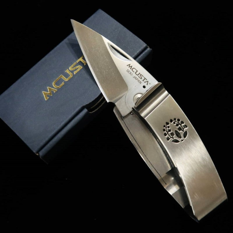 MCUSTA Clip de bolsillo "Kamon" Fuji Cuchillo clip para billetes (50mm)