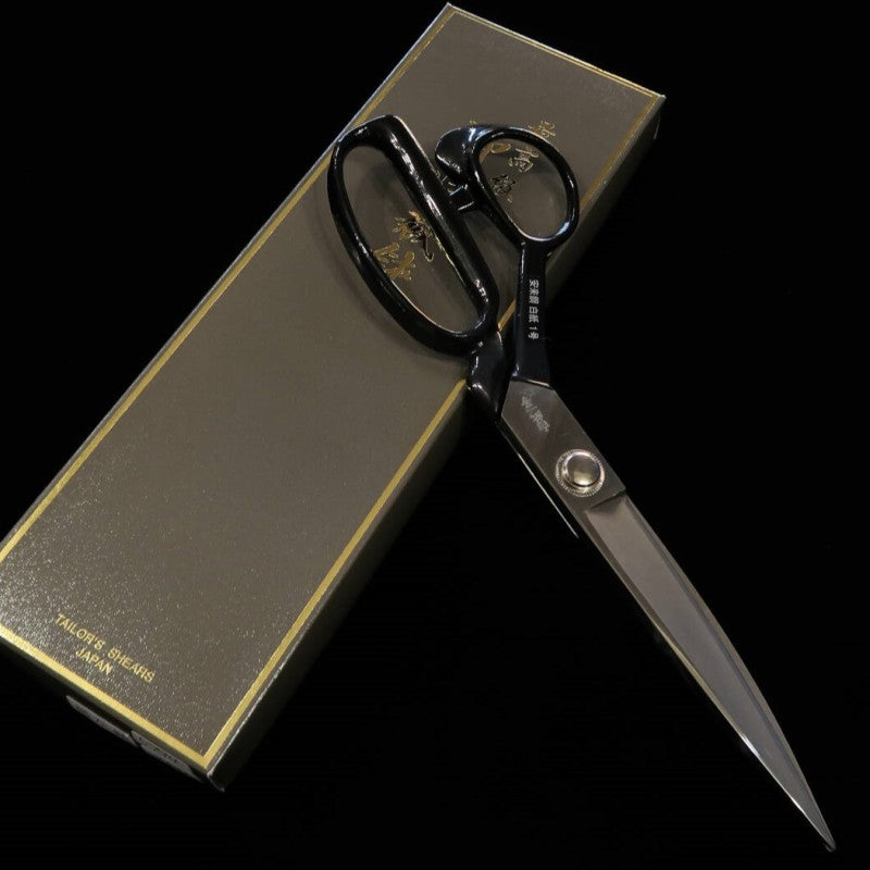 Tesoura Takeni-saku para lã em aço Shirogami totalmente para canhotos (240/260mm)