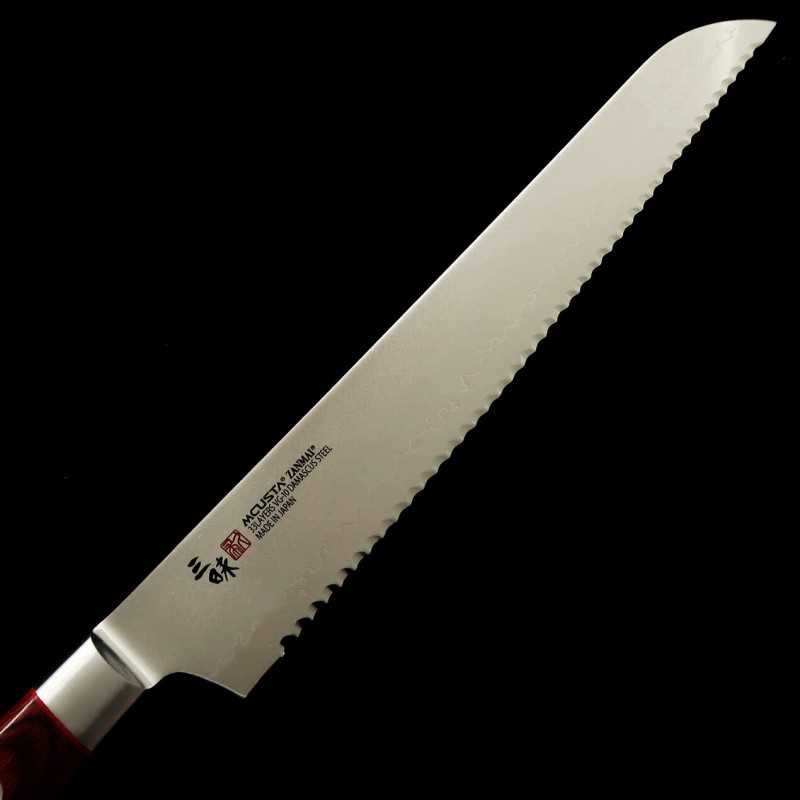 ZANMAI MCUSTA Classic Pro Damascus Guren Couteau à pain (230 mm)