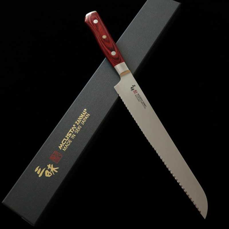 ZANMAI MCUSTA Classic Pro Damascus Guren Couteau à pain (230 mm)