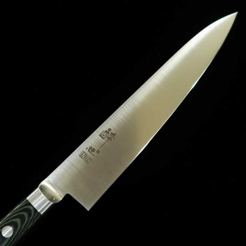 SUISIN Petty INOX PREMIUM Micarta Handle Green/Black (150mm)