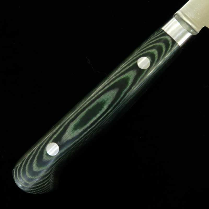 SUISIN Petty INOX PREMIUM Micarta Handle Green/Black (150mm)