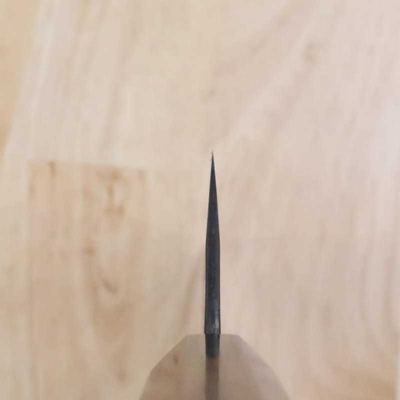 ANRYU Santoku Aogami Super hammered black finish Maple handle (165mm)