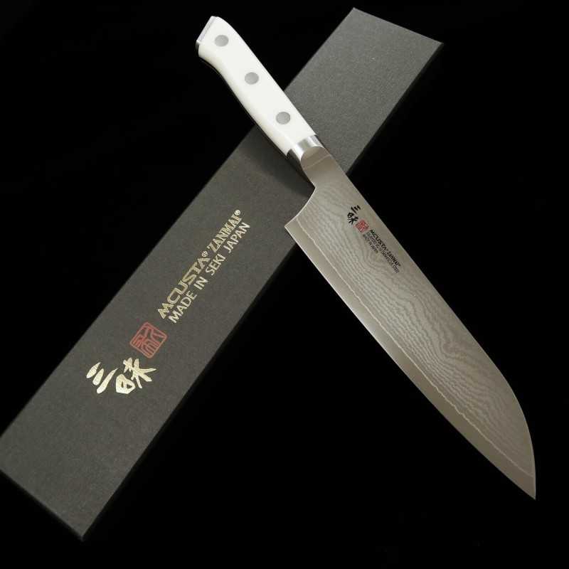 ZANMAI MCUSTA Santoku Classic Damascus Corian (180mm)