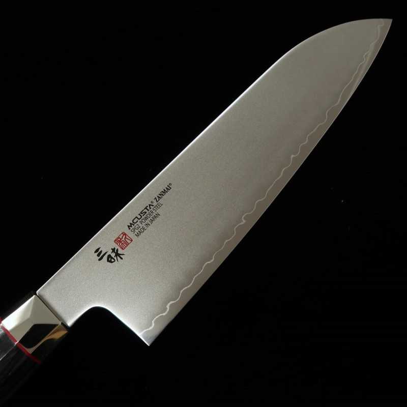 ZANMAI MCUSTA Revolution Black Santoku (180mm)