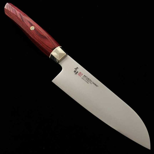 Santoku ZANMAI MCUSTA Revolution Red Small (150mm)