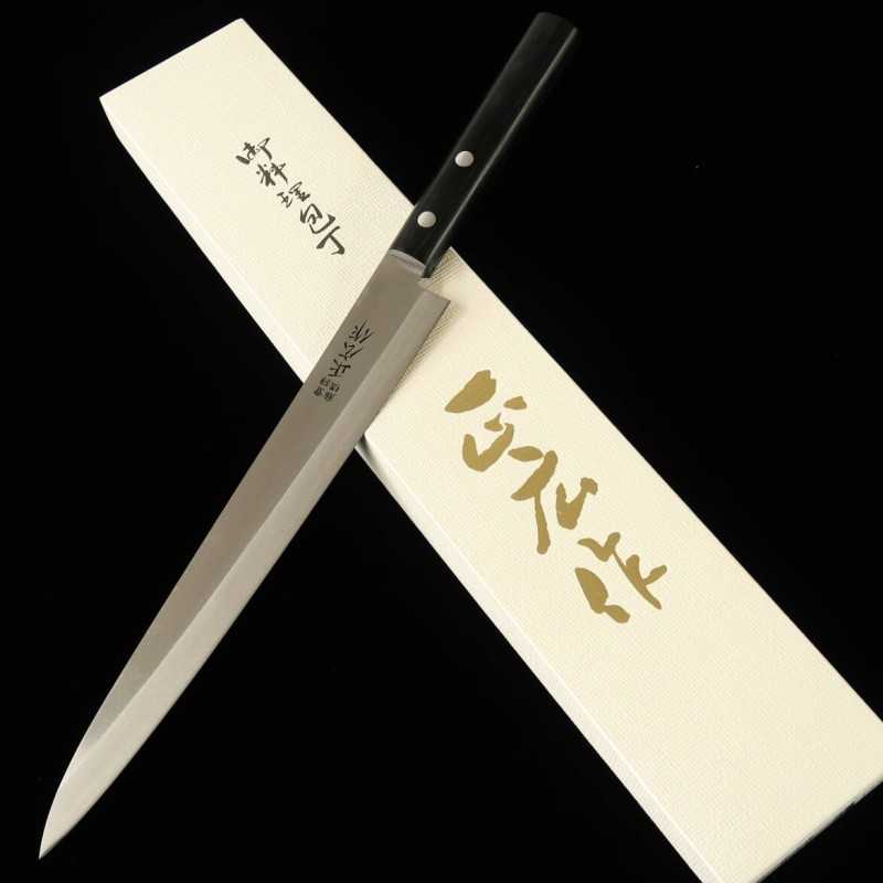 Yanagiba Masahiro Inox, Black Plywood, Left-Handed (210-270mm)