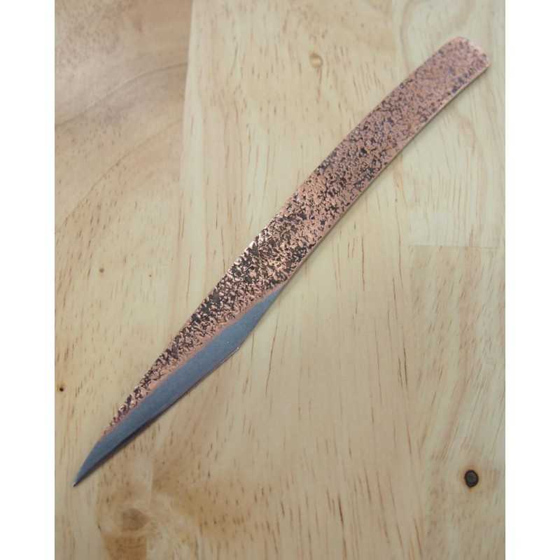 Ikeuchi Hamono IKEUCHI para zurdos, original con recubrimiento de cobre, Kiridashi No. 51 7 cm (60 mm)