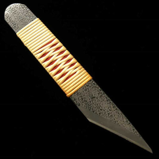 Kiridashi Hoja azul nº2 Mango enrollado en ratán (24/30 mm)