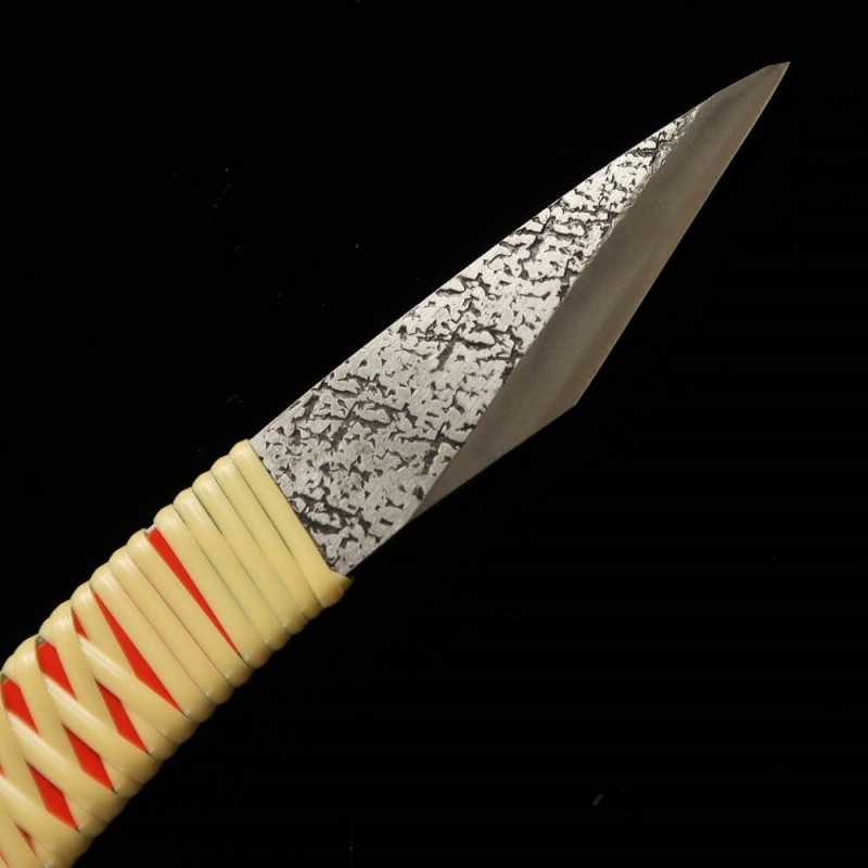 Kiridashi Aogami Super steel pistol type wisteria-wrapped handle (24/30mm)