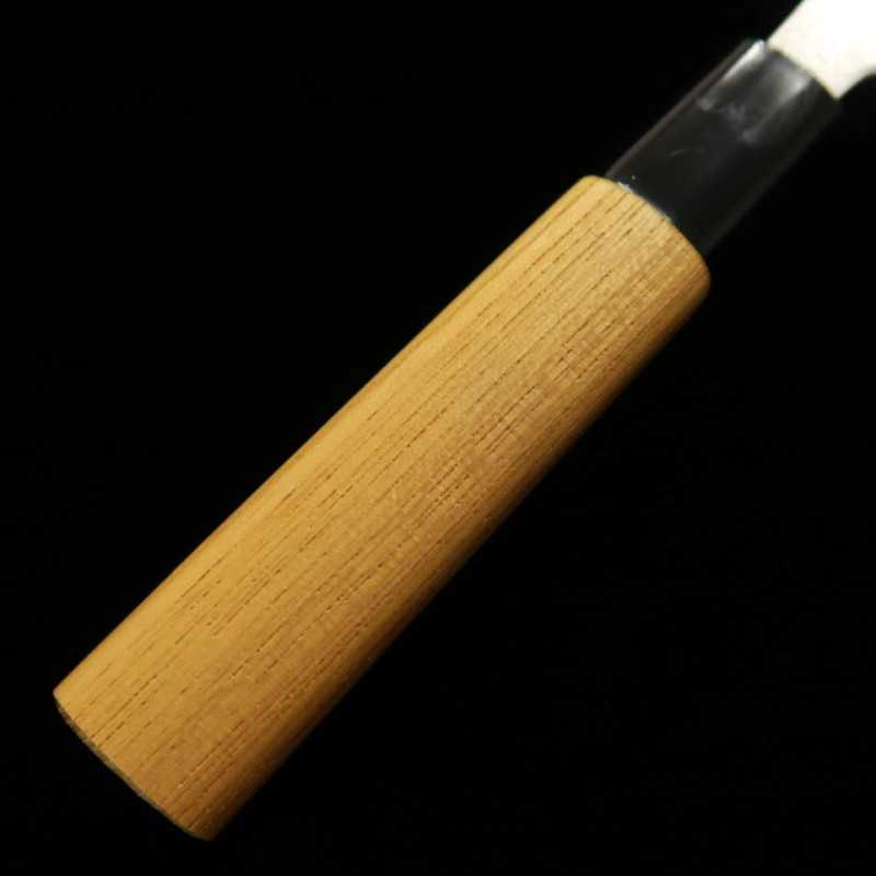 Ajikiri MIURA Ginsan Hoja doble filo para jurel, mango de olmo (105/120mm)