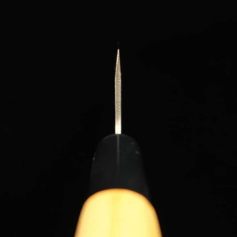 Ajikiri MIURA Ginsan Hoja doble filo para jurel, mango de olmo (105/120mm)