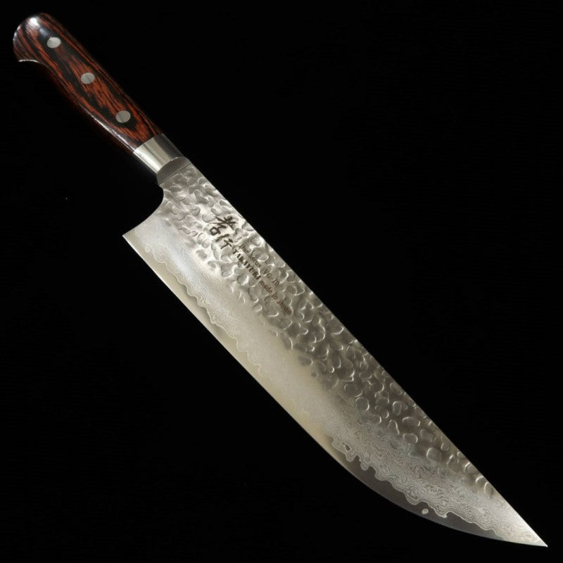 Faca de açougueiro SAKAI TAKAYUKI VG10 Damasco, cabo de mogno (210mm)