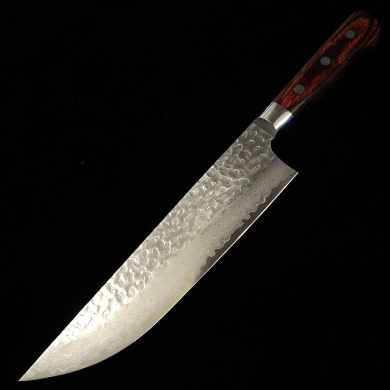 Faca de açougueiro SAKAI TAKAYUKI VG10 Damasco, cabo de mogno (210mm)