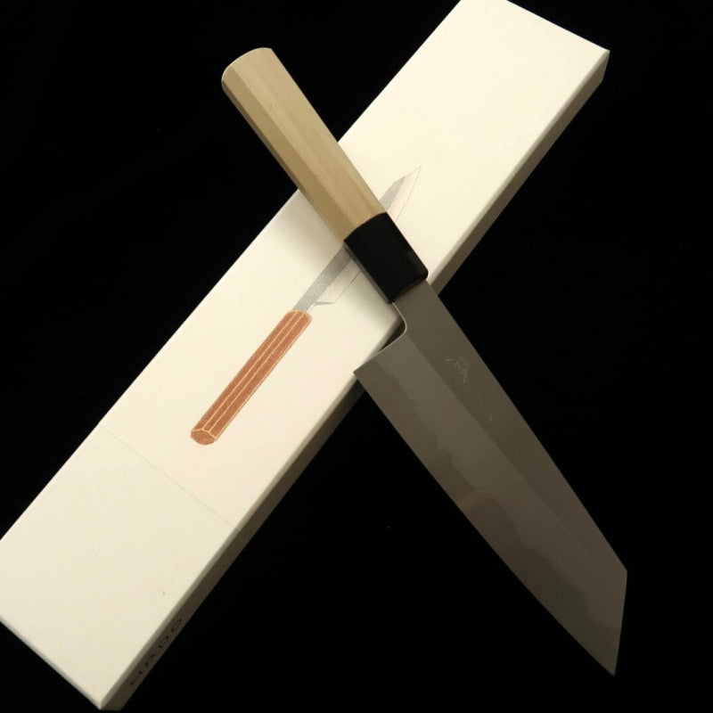 刃道 HADO 純白 文化 白紙一号 朴八角柄 (180mm)