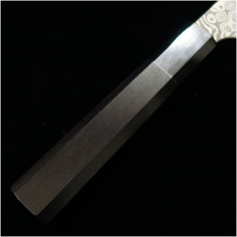 Nigara Hamono NIGARA Bunka SG2 Motif sombre Damas Manche en ébène et corne de buffle (180 mm)