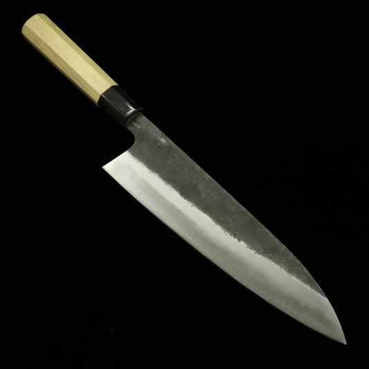 Gyuto MIURA Shirogami nº 1 com acabamento Kurouchi cabo octogonal (210-270mm)