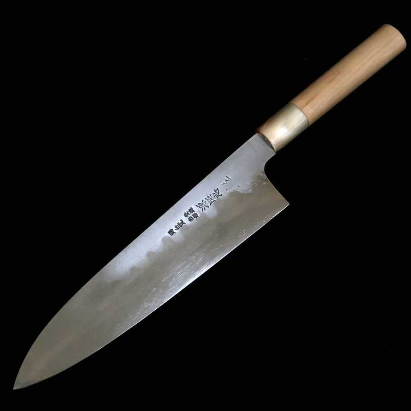 Gyuto Mizuno Tanrenjo Honyaki Aogami No. 2 Cabo em Magnolia (240mm)