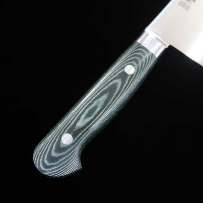 SUISIN INOX PREMIUM Gyuto manche micarta vert/noir (210/240 cm)