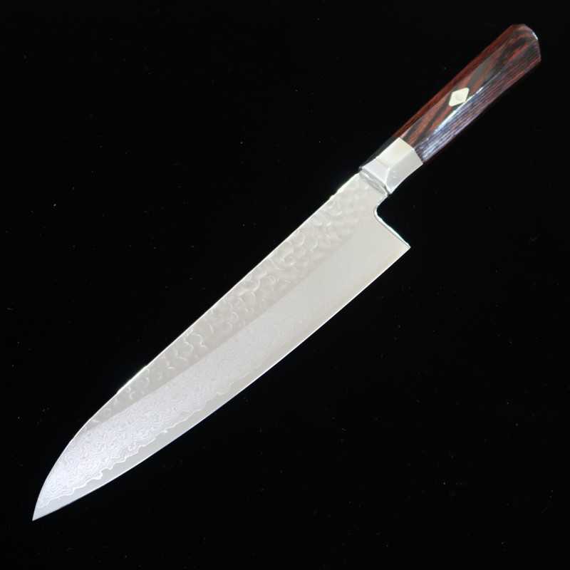MCUSTA ZANMAI Gyuto Supreme Hammered Damascus VG-10 (180-240mm)