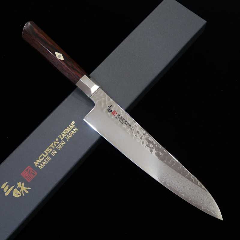 MCUSTA ZANMAI Gyuto Supreme Hammered Damascus VG-10 (180-240mm)