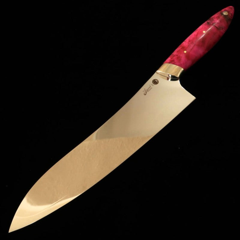 Asurah Knives x Miura Gyuto VG10 Mirror Finish Custom Handle Pink (210mm)