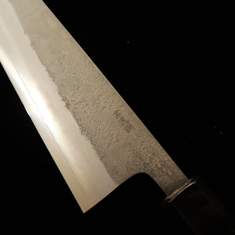 初心 HATSUKOKORO SKD(セミステンレス)梨地 チーク柄 牛刀 (210mm)