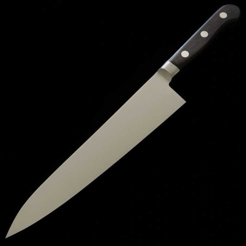 Gyuto MISONO acero inoxidable con mango laminado negro 440 (180-270mm)