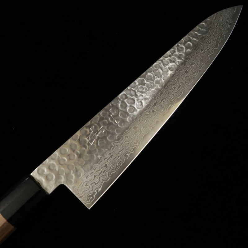Miura MIURA Gyuto AUS10 Damasco com batidas, cabo de nogueira (240mm)