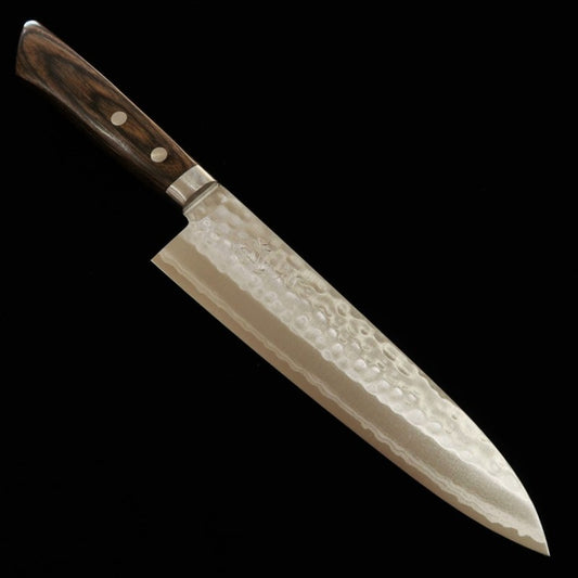 Gyuto Miura Tokiryu VG10 Damasco Martelado Cabo de Freixo (180mm)