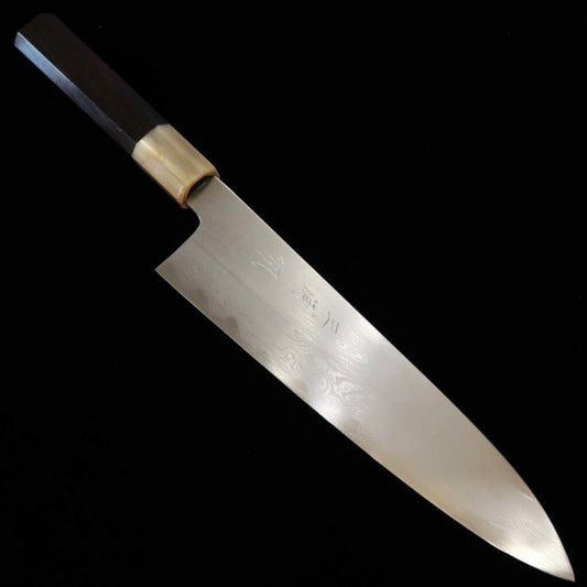 MIURA Obidama Gyuto Aogami n°1 Damas manche octogonal en ébène (210/240mm)