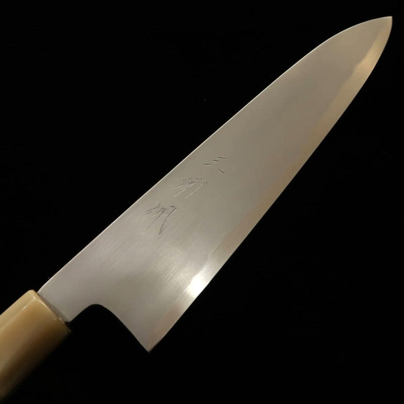 MIURA Obidama Gyuto Acier blanc #2, finition polie intégrale, manche octogonal en magnolia (210mm)