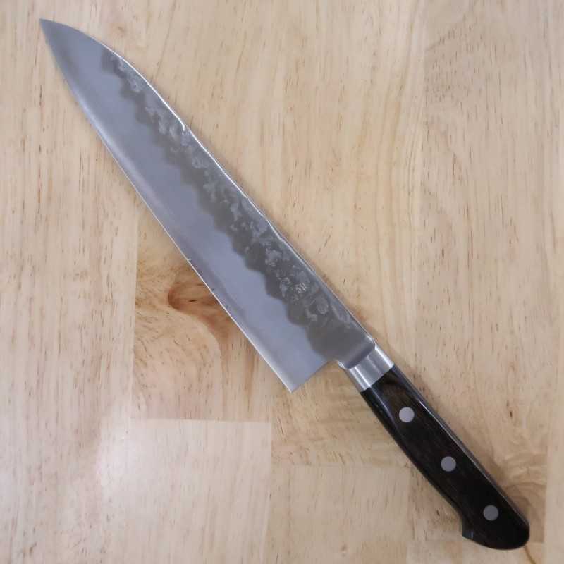 Miura Gyuto Acier Silver #3, inox, manche en contreplaqué brun foncé (210/240 mm)