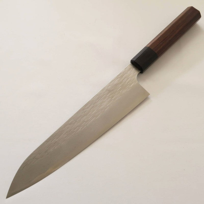 Gyuto NIGARA VG XEOS damasco martelado com cabo de jacarandá (210/240mm)