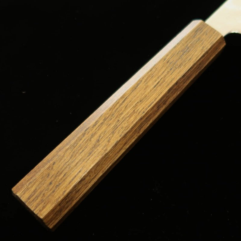 Kiritsuke Gyuto HADO Okina Ryu 440C Hammered Damascus Black Oak Handle (210mm)
