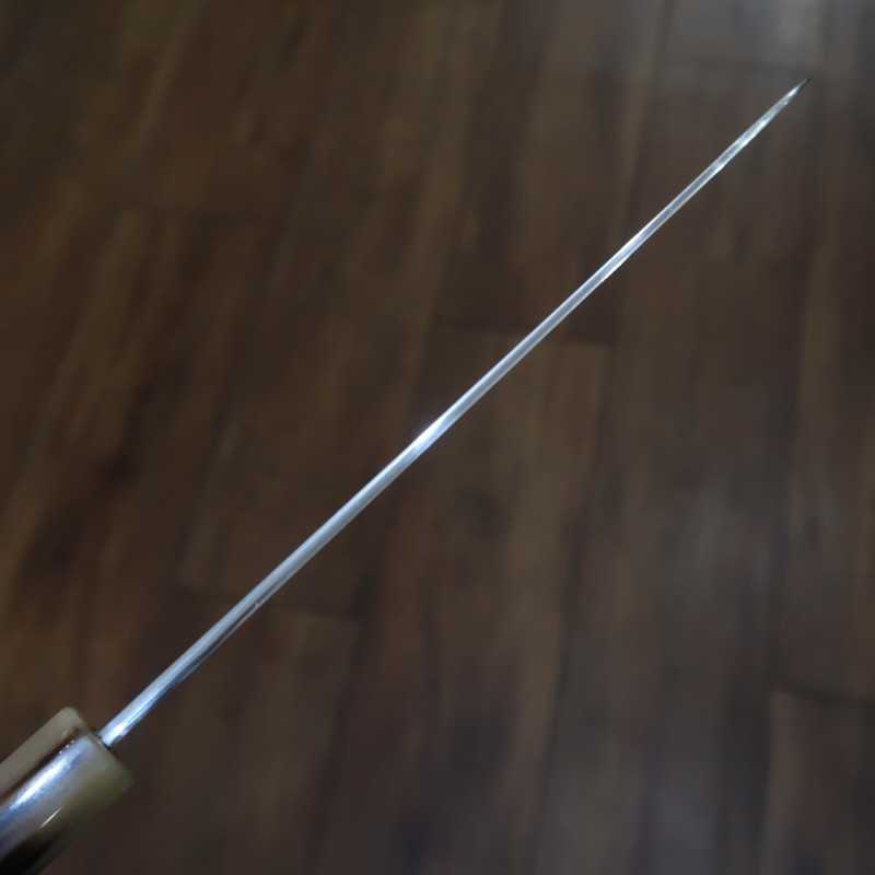 MIURA Obidama Damas, acier bleu n°1, couteau de chef, manche octogonal en magnolia (210/240 mm)