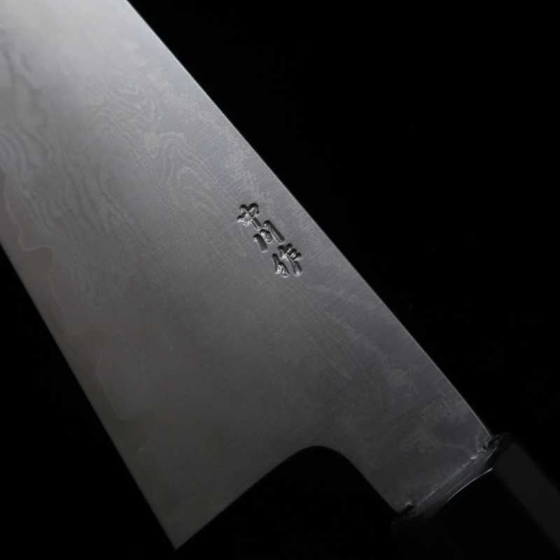 MiuraKnivesObidama Gyuto VG10 Damas Manche en ébène et argent (210/240 mm)