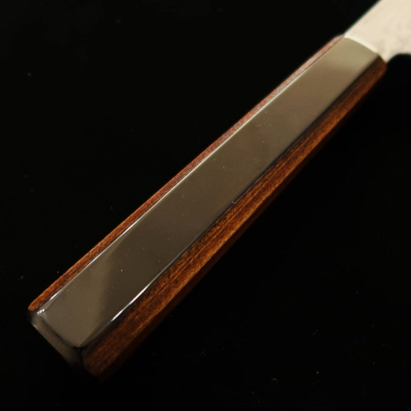 Kagekiyo KAGEKIYO Hoja Azul Nº1 Damasco, tinte gris, mango kuro-ro, cuchillo japonés para carne (240 mm)