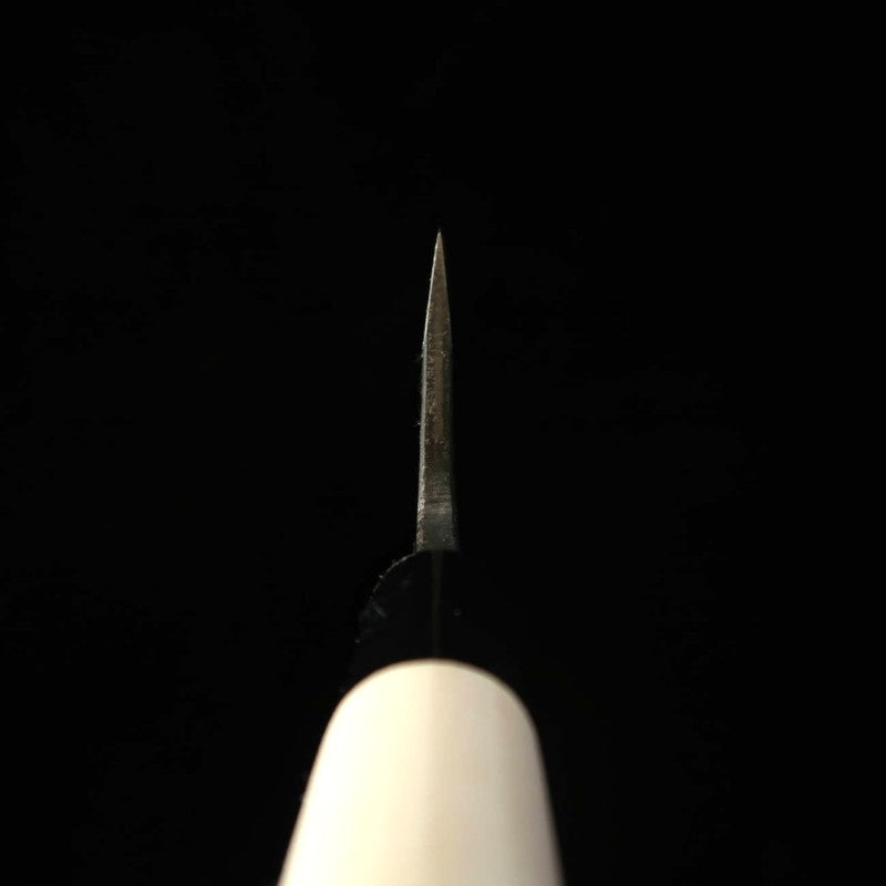 HIDARI YORIMITSU Deba para canhotos, aço SK, acabamento preto, cabo de magnólia (165mm)