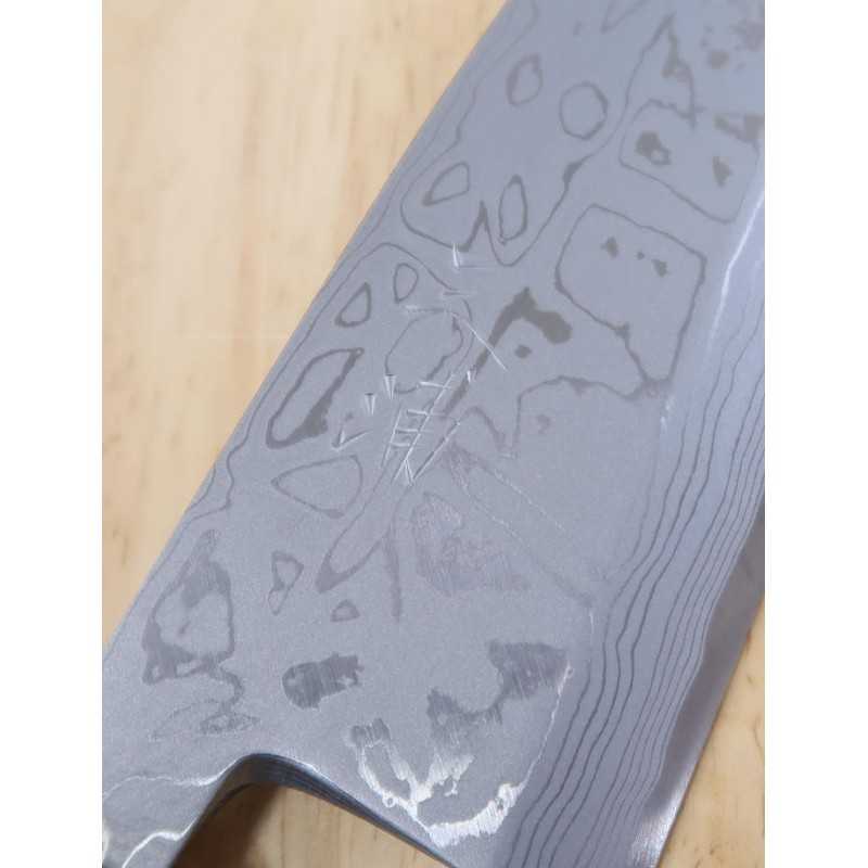 三浦 MIURA 白紙二号 ダマスカス 出刃 紫檀栗形柄 (150-210mm)