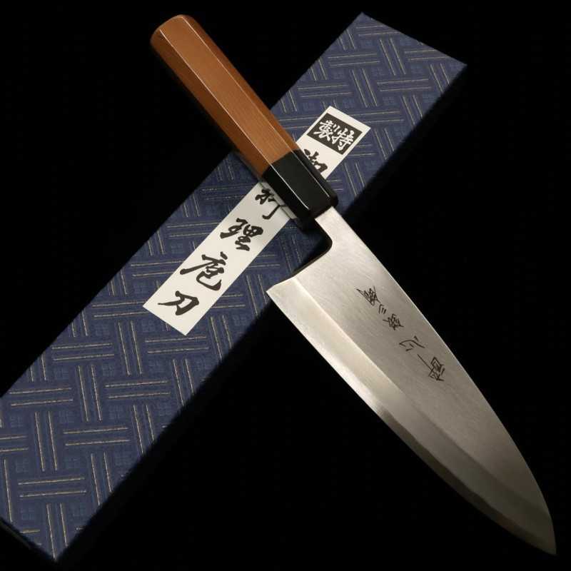 Deba SUISIN Ginsan No. 3, Magnolia Handle - Mount Fuji - (165mm)