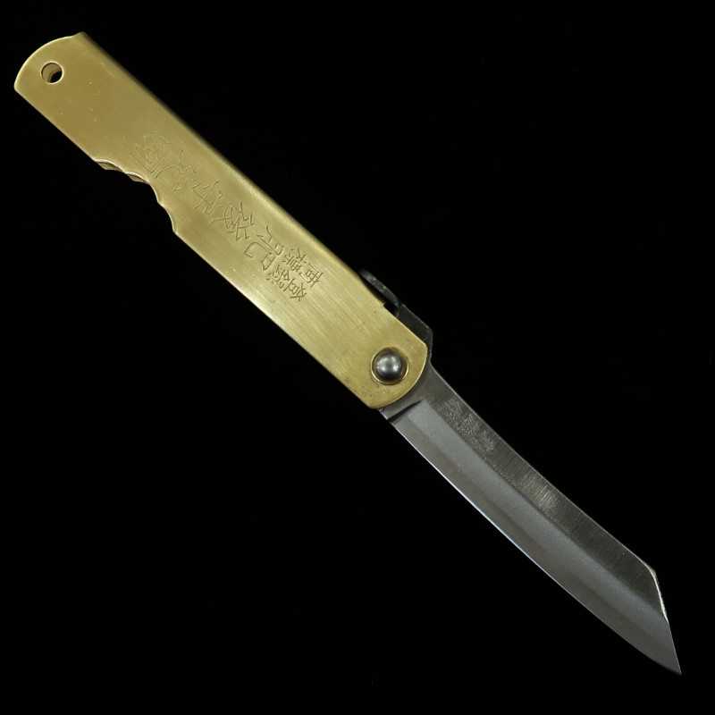 永尾かね駒製作所KANEKOMA 肥後守 青鋼割込 真鍮柄 干支シリーズ - 卯 -(73mm)
