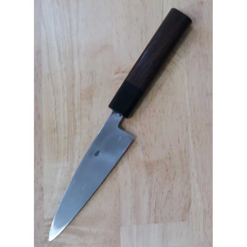 Miura Acier Bleu n°2 finition noire Kaizaki manche octogonale en palissandre (120 mm)