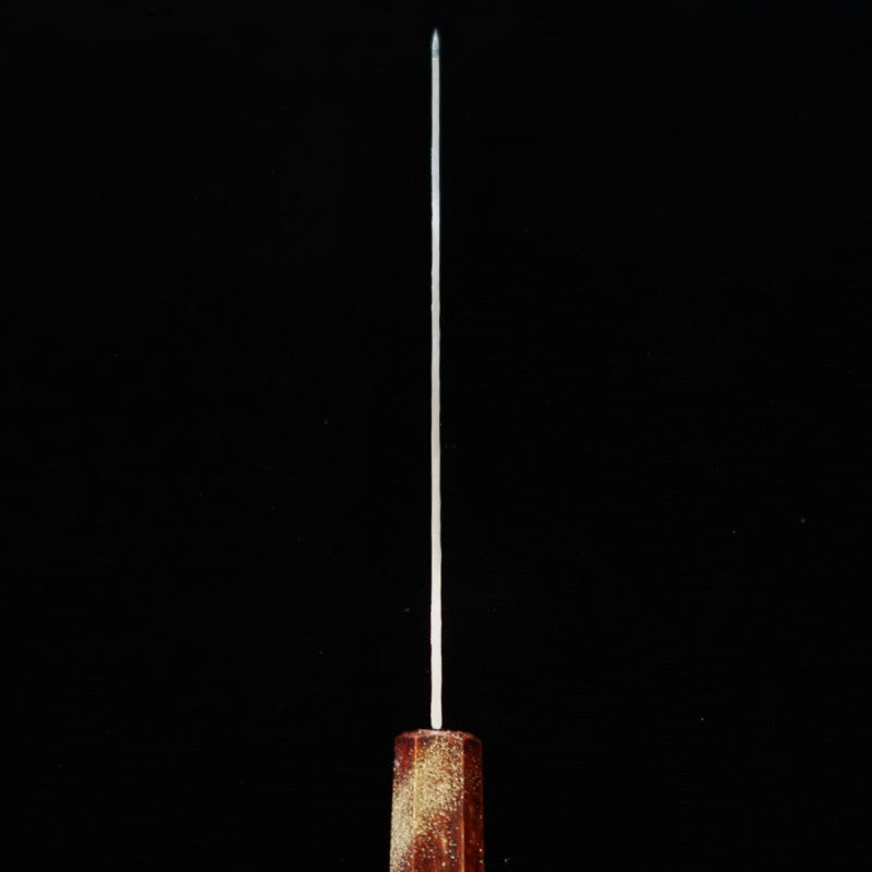 Sakai Takayuki HOSHIREN Gyuto à pointe VG10 Damas 33 couches Manche en chêne laqué (190 mm)