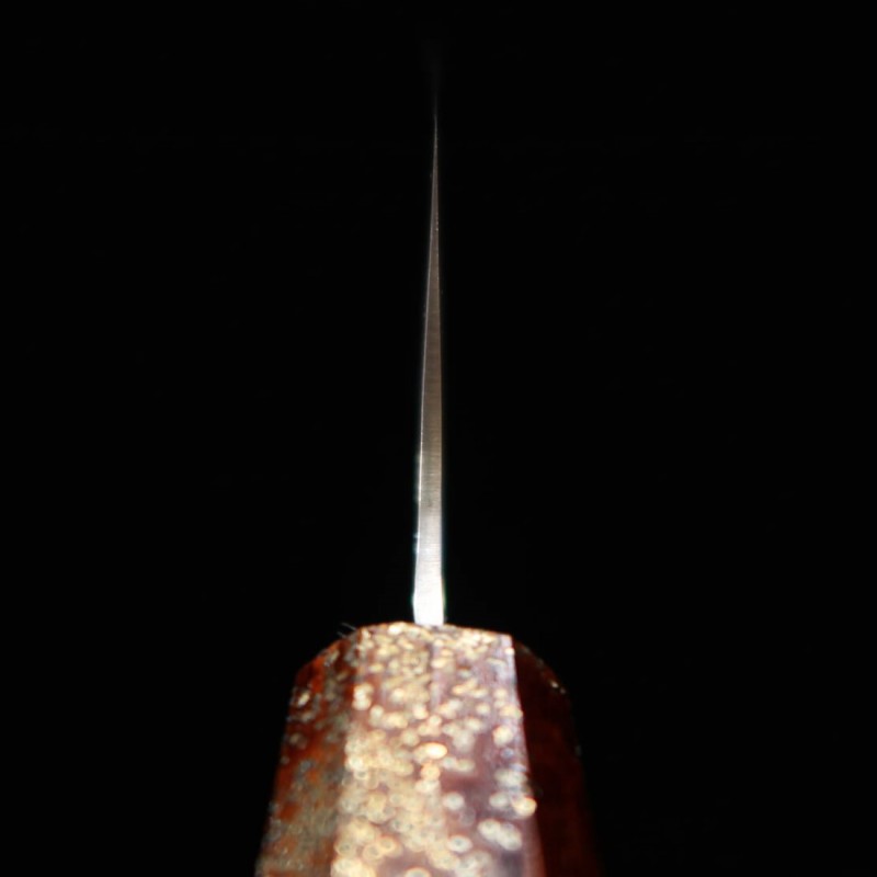 Sakai Takayuki HOSHIREN Gyuto à pointe VG10 Damas 33 couches Manche en chêne laqué (190 mm)