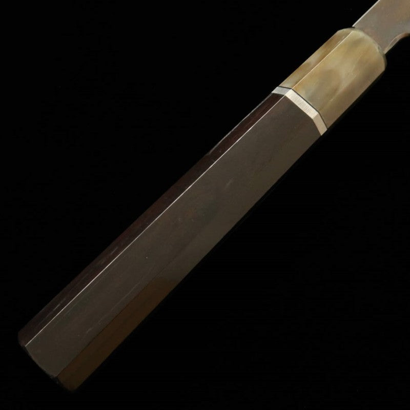 Kiritsuke yanagiba Honyaki SUISIN Por Kenji Togashi Shirogami nº 2 cabo em ébano (300mm)